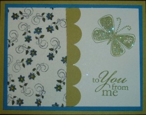 to you from me card front